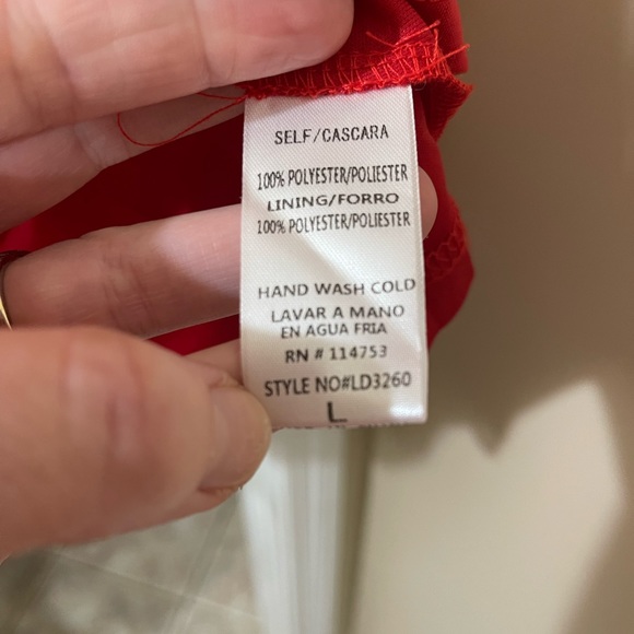 NWT red dress size L - Picture 5 of 6